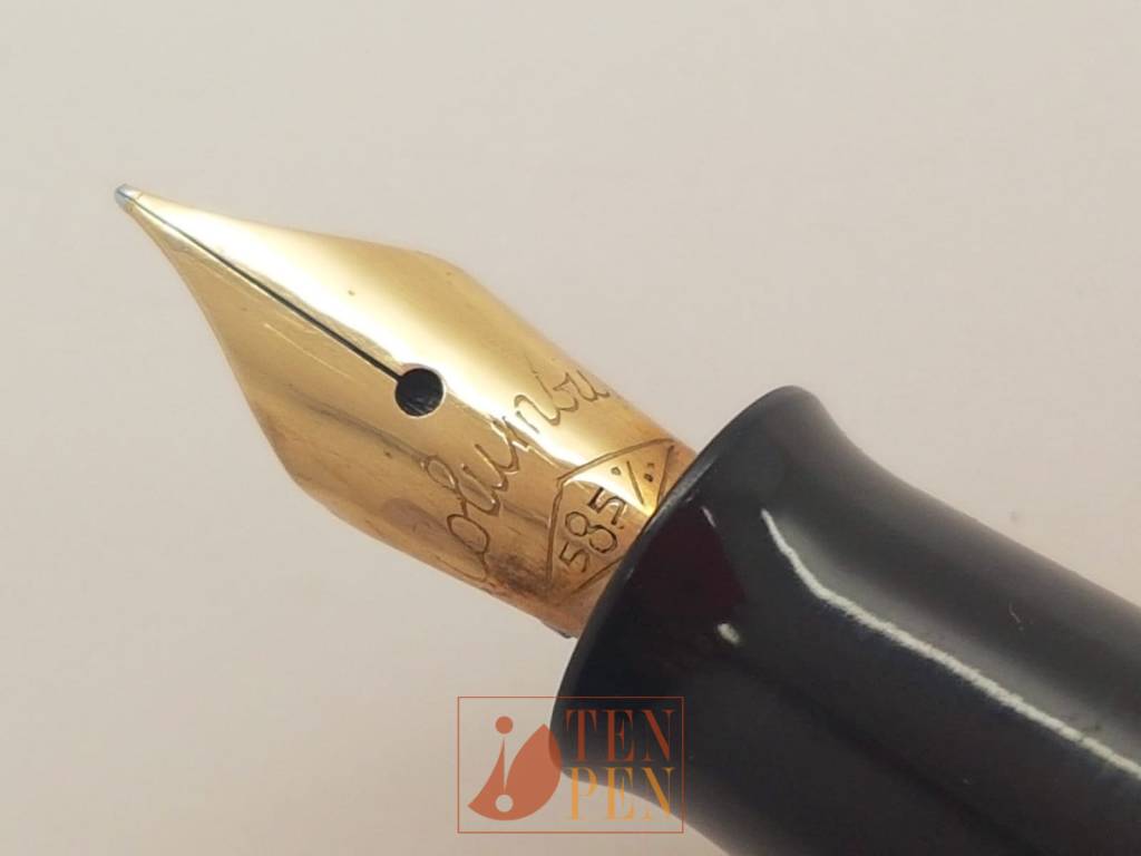 COLUMBUS 55 green striated celluloid | Tenpen - By Letizia Iacopini